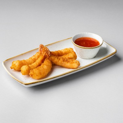 Keptos tigrinės krevetės su tempura (6 vnt.)