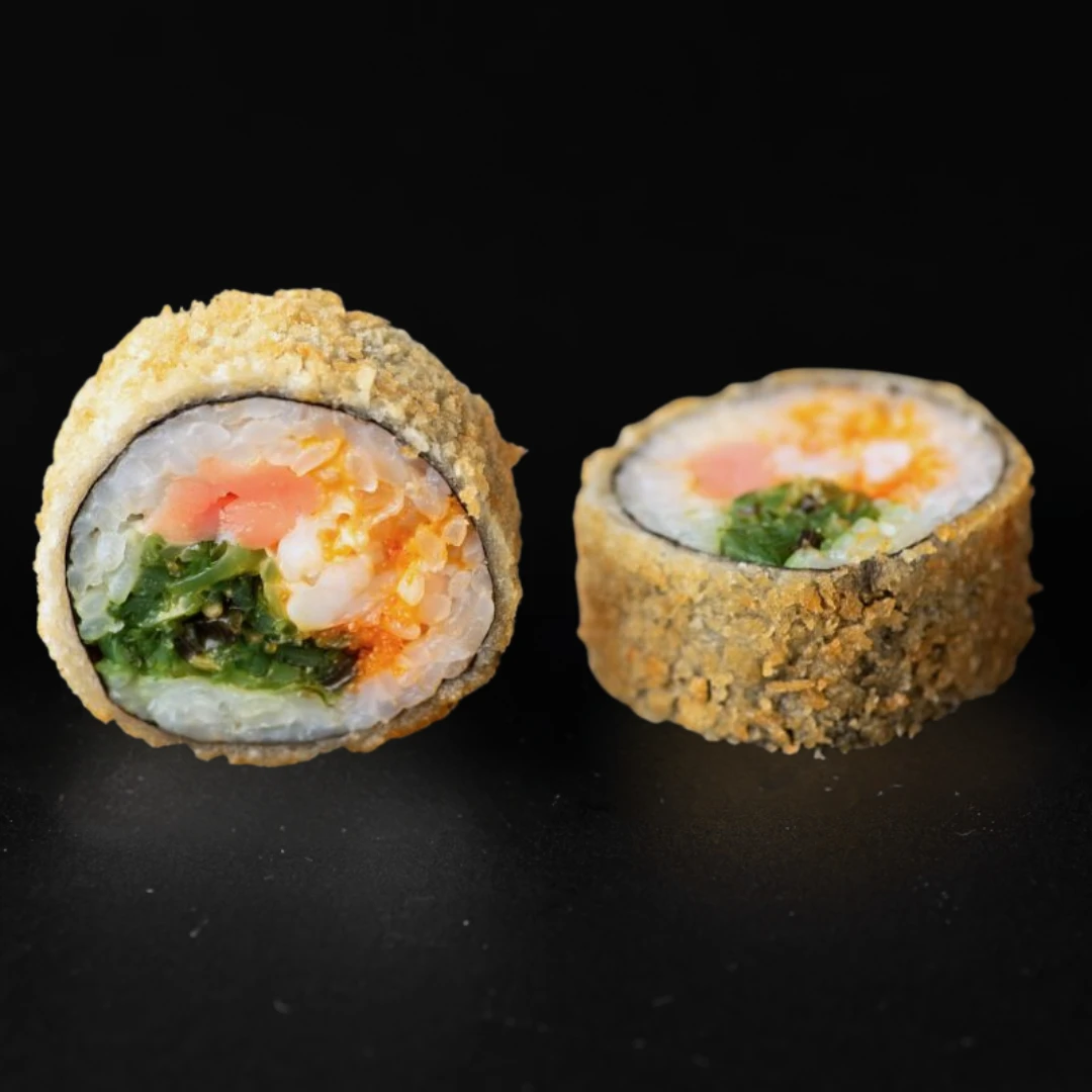 XXL1. Panko Sake Ebi Wakame (karštas) (10 vnt.)