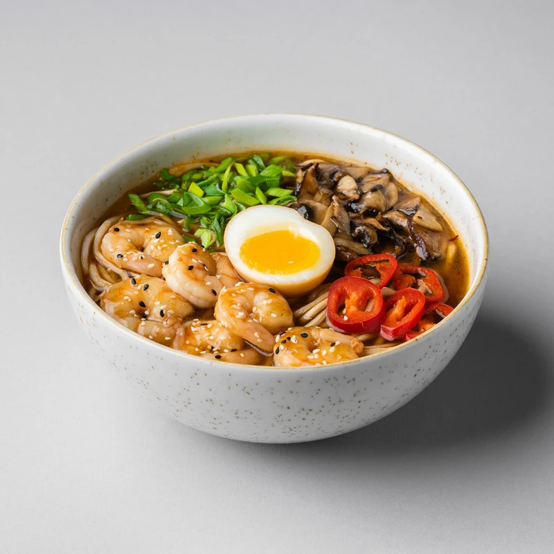 „Ramen“ su tigrinėmis krevetėmis